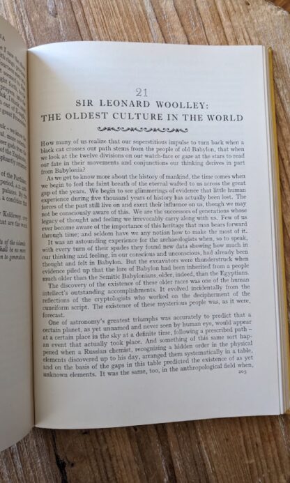 The Oldest Culture in the World - 1954 Gods, Graves and Scholars by C.W. Ceram Scarce Readers Union Edition