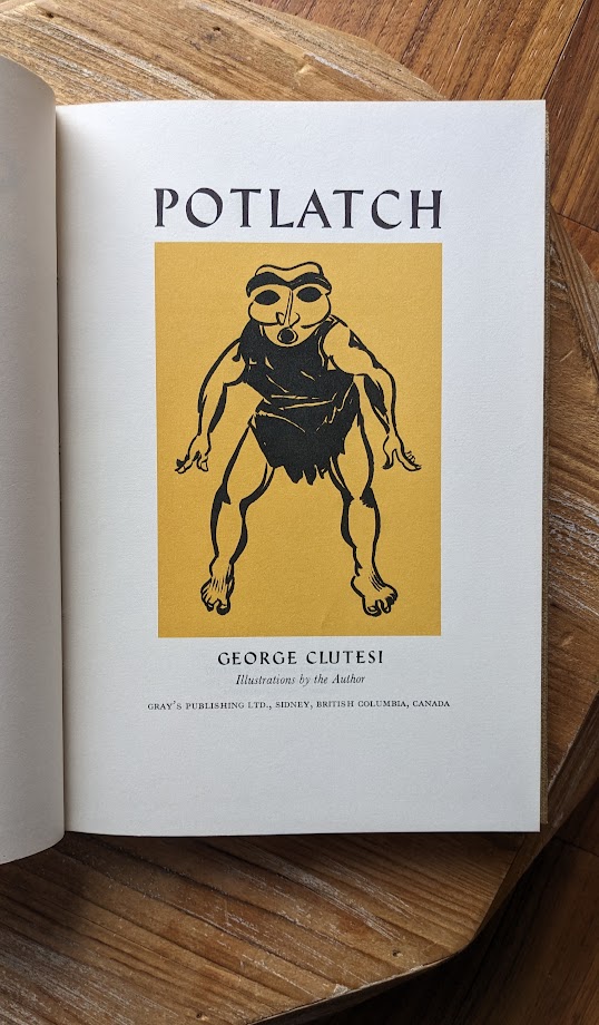 Title page - 1969 Potlatch by George Clutesi - First Edition