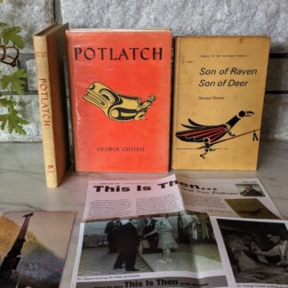 Two First Editions by George Clutesi - 1967 Son of Raven, Son of Deer - 1969 Potlatch - with ephemera