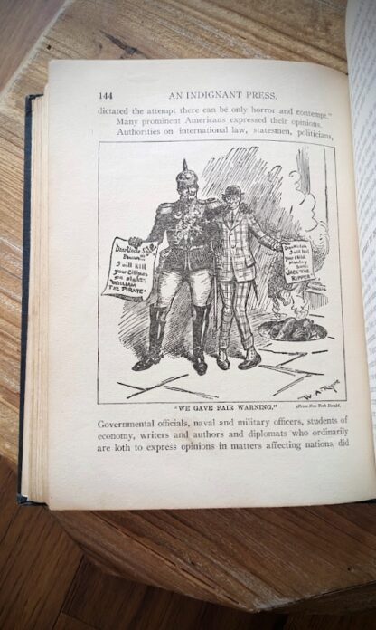 We Gave Fair Warning - illustration - - 1915 The Tragedy of the Lusitania Memorial Edition