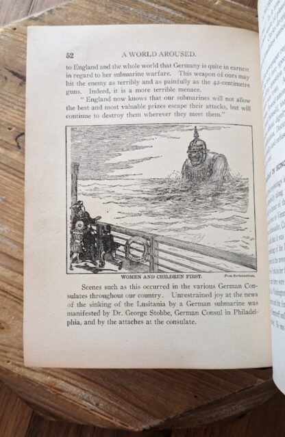 Women and Children First Illustration - 1915 The Tragedy of the Lusitania Memorial Edition