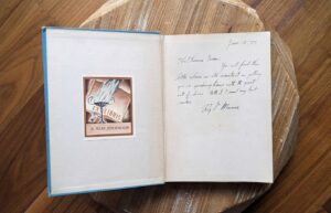 front pastedown and endpaper - 1925 A Book of Clouds by William A. Quayle