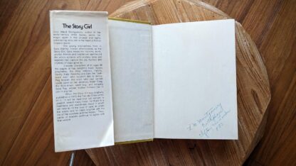 front pastedown and endpaper - 1944 First Canadian Edition copy of The Story Girl by L.M. Montgomery in original dustwrapper