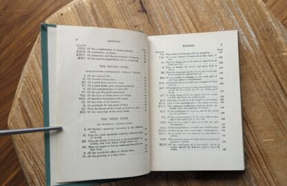 page 2 and 3 of 6 of the Contents - 1903 Of the Imitation of Christ by Thomas à Kempis - Vademecum Series