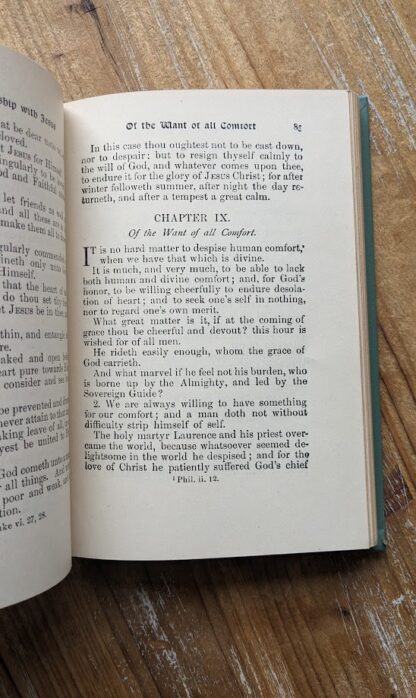 page inside - 1903 Of the Imitation of Christ by Thomas à Kempis - Vademecum Series