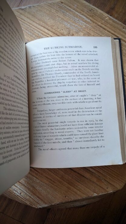 page inside - - 1915 The Tragedy of the Lusitania Memorial Edition
