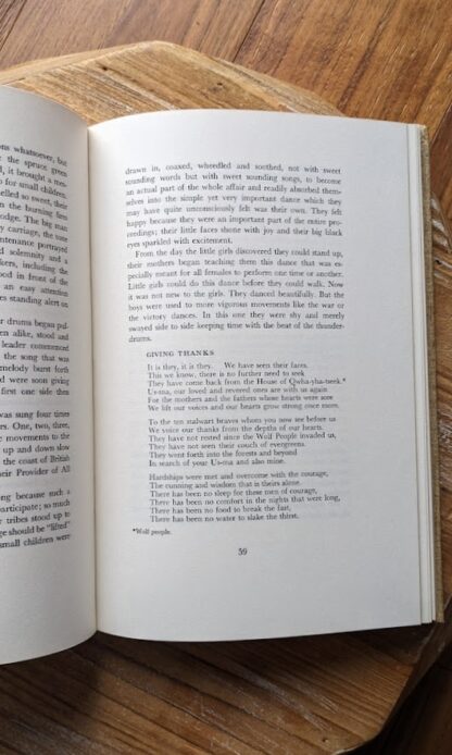 page inside - 1969 Potlatch - written and illustrated by George Clutesi - First Edition