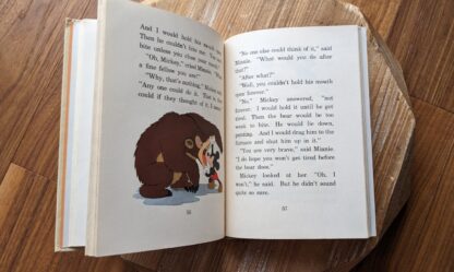 pages inside a 1939 copy of Mickey Never Fails by Robin Palmer - First Edition in original Dust Jacket