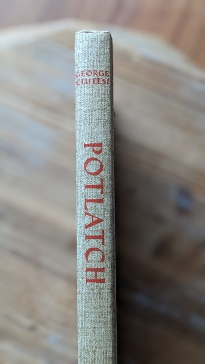 upper spine view - 1969 Potlatch by George Clutesi - First Edition