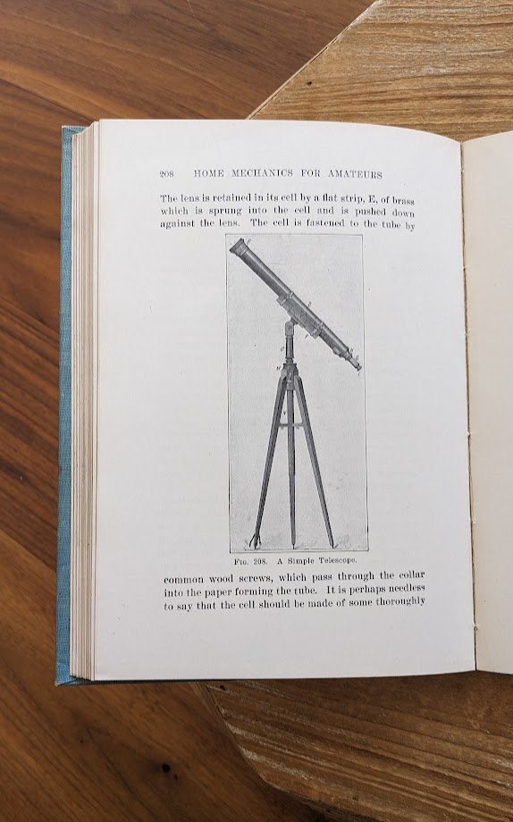 A Simple Telescope - 1907 Home Mechanics for Amateurs by George M. Hopkins