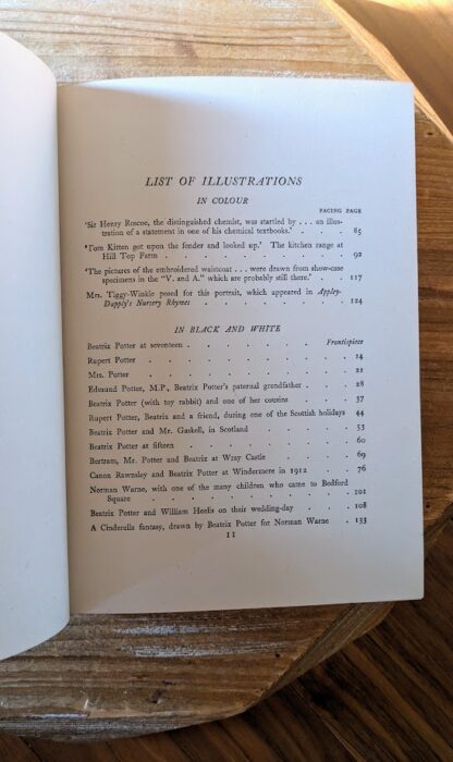 List of Illustrations - 1948 The Tale of Beatrix Potter - A Biography by Margaret Lane