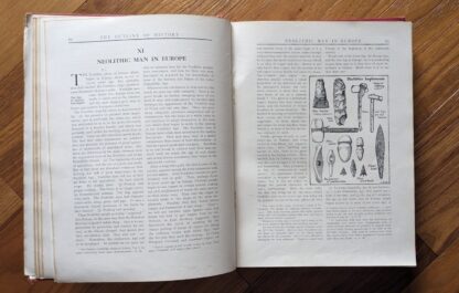 Neolithic Man in Europe - The Outline of History by H.G. Wells Vol. - c. late 1920s - published by George Newnes Ltd