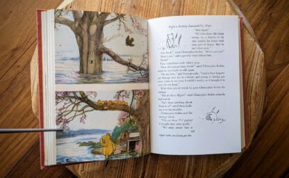 Piglet is Entirely Surrounded by Water - Colour illustration - 1973 The World of Pooh A.A. Milne, Methuen UK Edition with Colour Plates