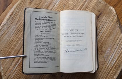 Pre-title - 1928 Ninth Revised Edition — A Pocket Medical Dictionary by George M. Gould