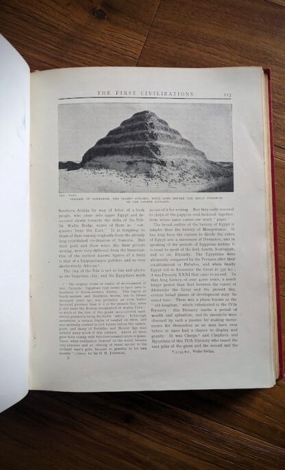 The First Civilizations - The Outline of History by H.G. Wells Vol. - c. late 1920s - published by George Newnes Ltd