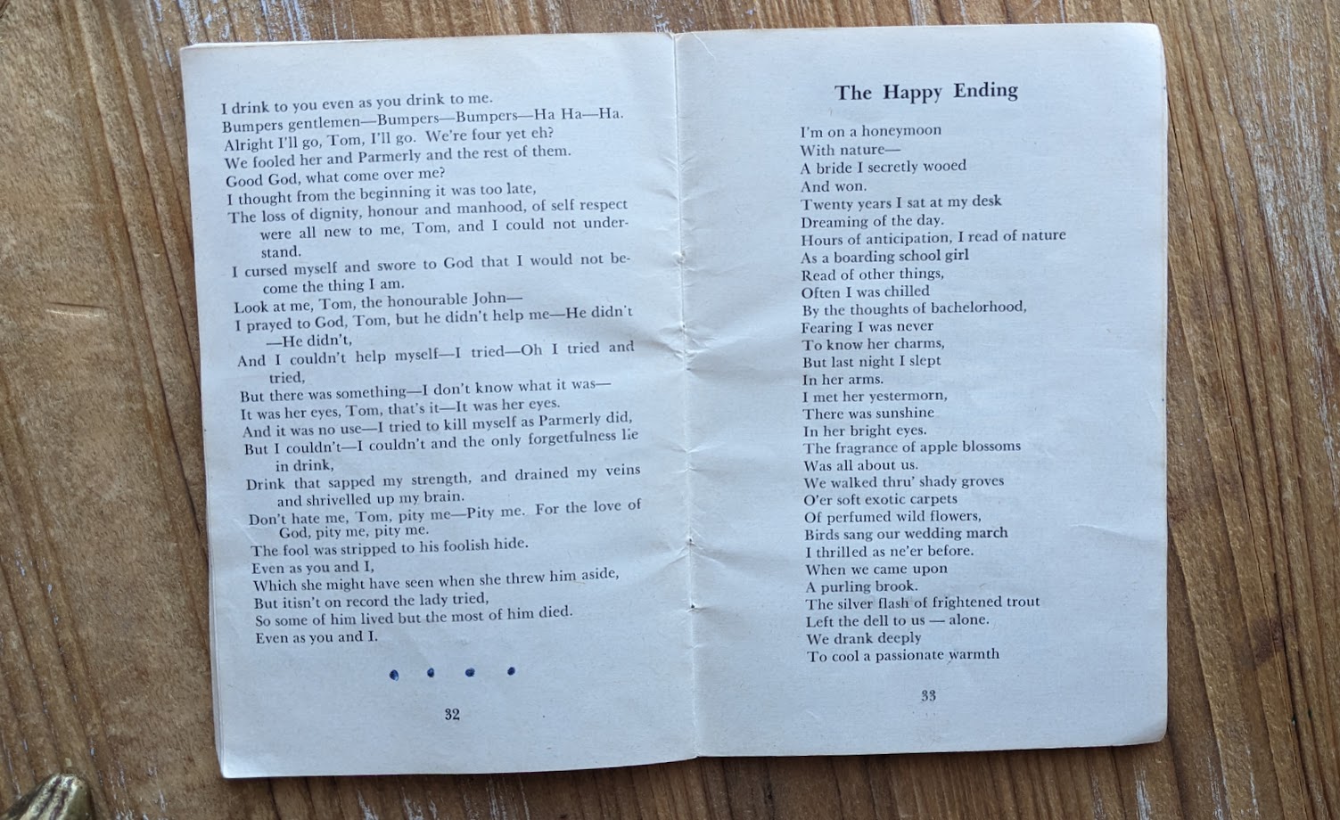 The Happy Ending - 1949 Rhymes of a Vagabond by Charles de la Poer Gough – Signed Copy