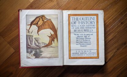 The Outline of History by H.G. Wells Vol. - c. late 1920s - published by George Newnes Ltd - Title page