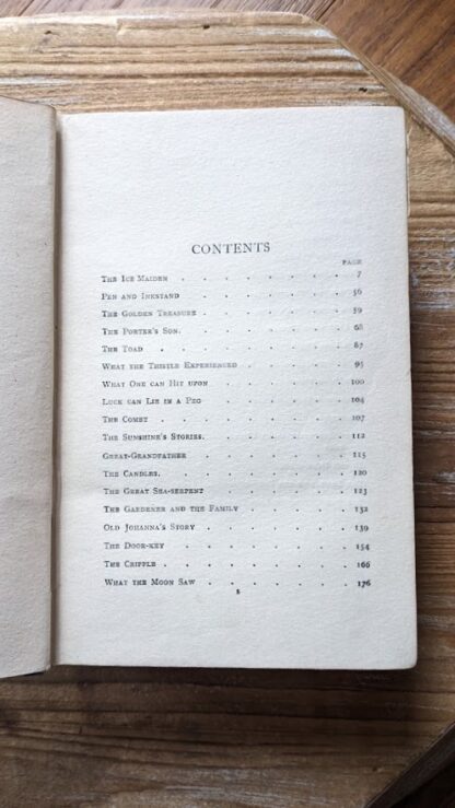 contents page 1 of 2 - c. 1900s Andersen’s Fairy Stories Ward, Lock & Co. - rare copy