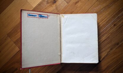 front pastedown and endpaper - The Outline of History by H.G. Wells Vol. - c. late 1920s - published by George Newnes Ltd