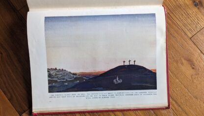 illustration of Jesus of Nazareth dying on a cross - The Outline of History by H.G. Wells Vol. - c. late 1920s - published by George Newnes Ltd
