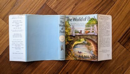 original dustjacket - 1973 The World of Pooh A.A. Milne, Methuen UK Edition with Colour Plates