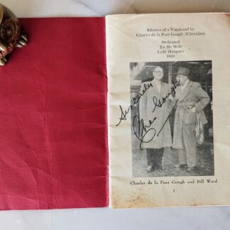 signed by author -1949 Rhymes of a Vagabond by Charles de la Poer Gough
