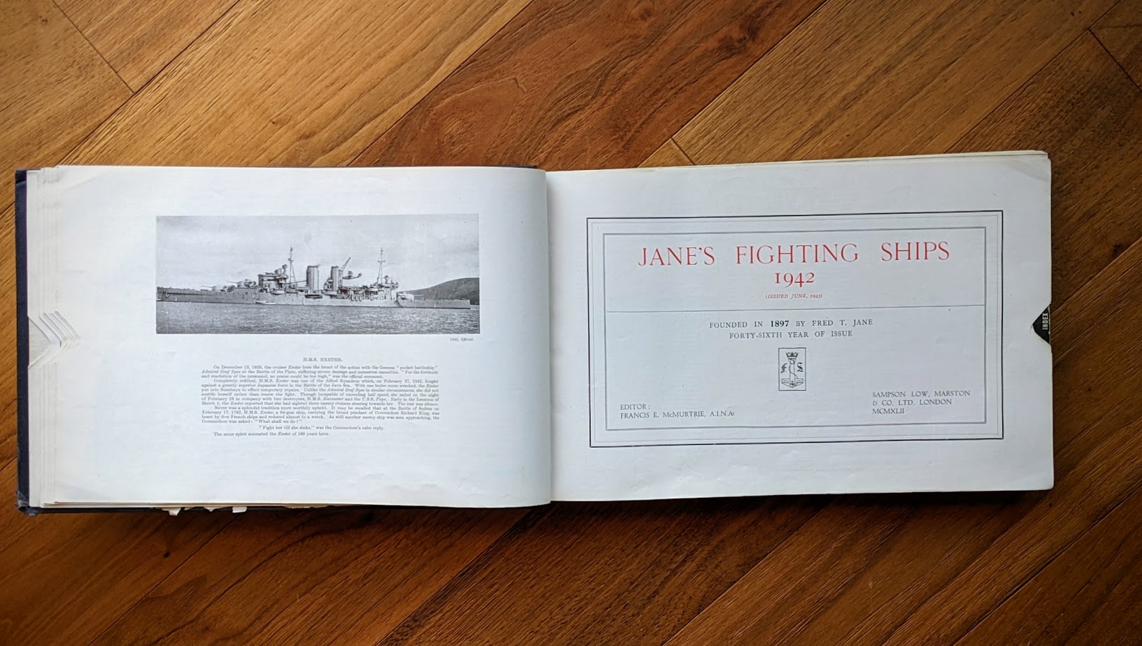 1942 Jane's Fighting Ships — Wartime UK Edition - Title Page