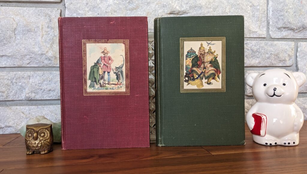 1945 Andersen's Fairy Tales & Grimms' Fairy Tales – First Edition Set - Front Panels