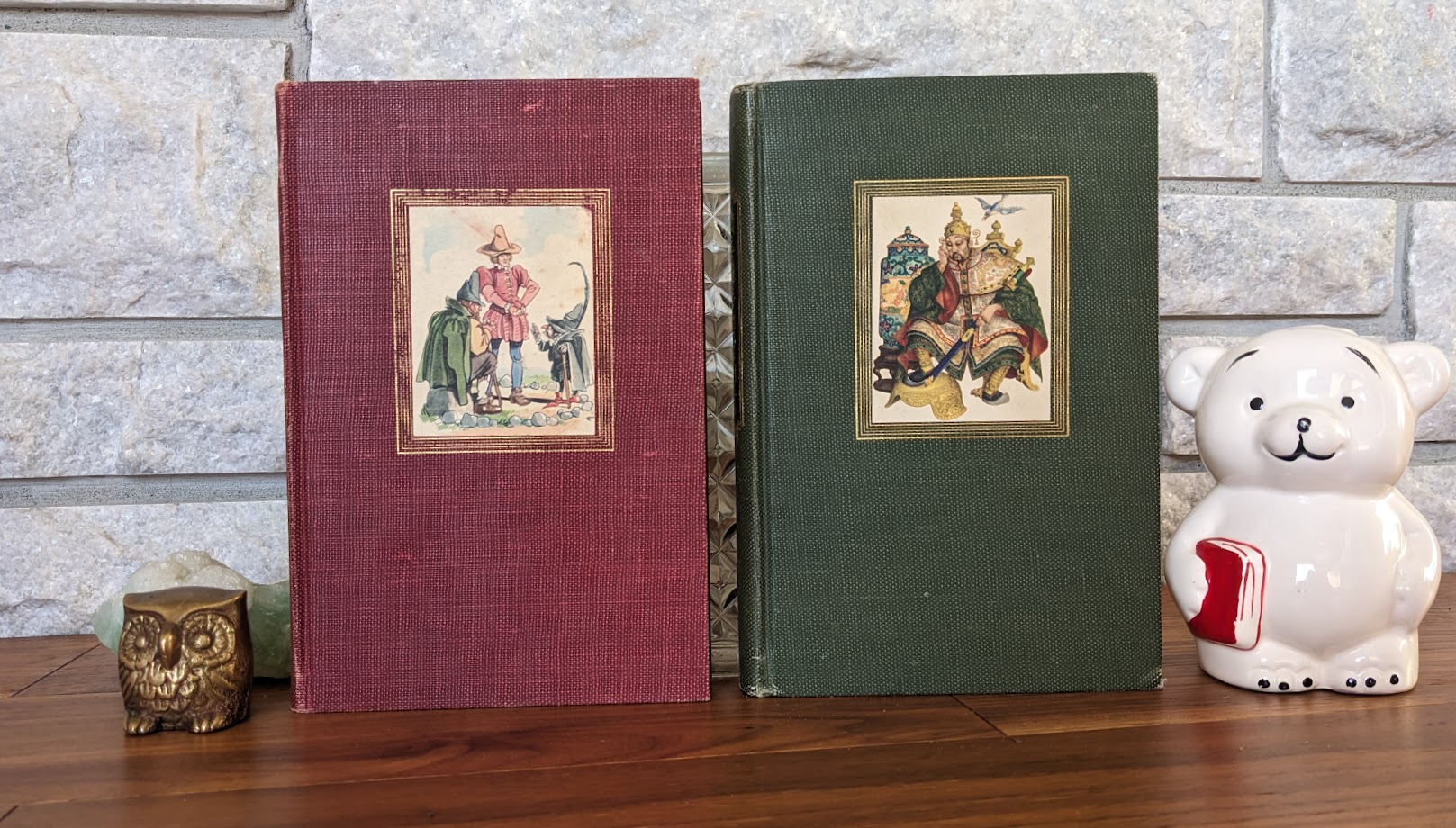 1945 Andersen's Fairy Tales & Grimms' Fairy Tales – First Edition Set - Front Panels