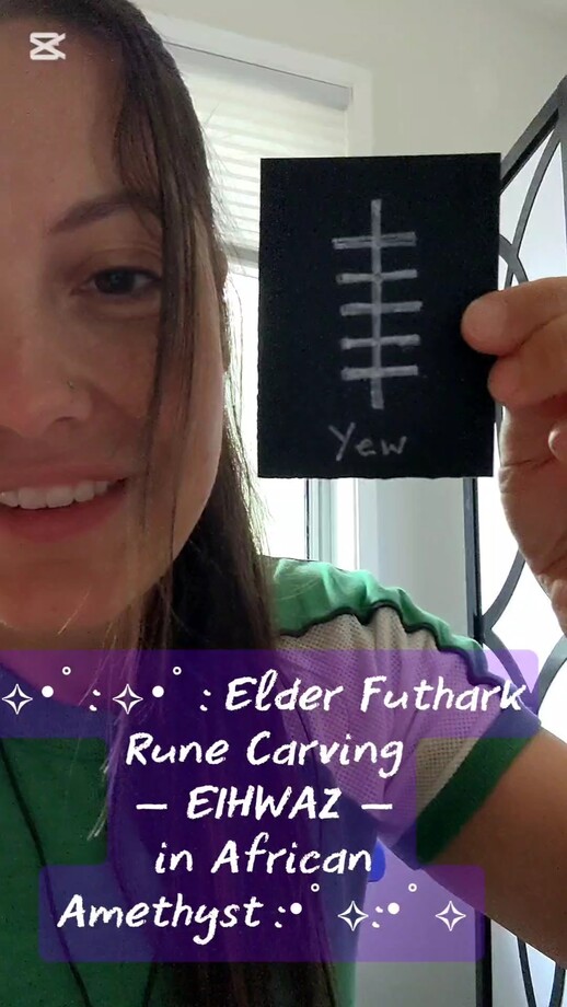 Elder Futhark Rune - EIWAZ- and the Yew Tree - Ash Tree Runes