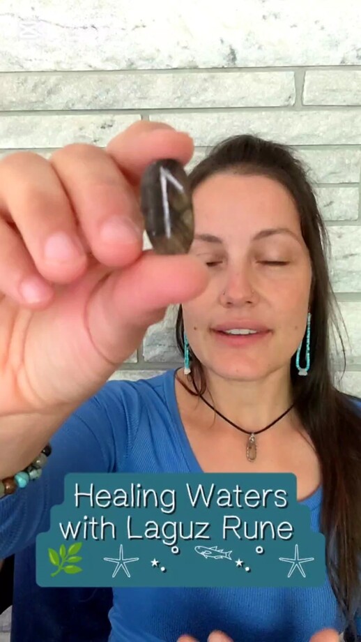 Healing Waters with Laguz Rune - Ash Tree Runes
