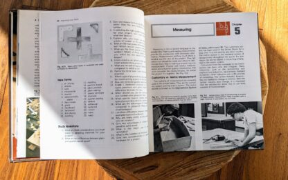 Measuring - 1982 Working with Wood - Stated First Edition Woodworking Textbook by Gilbert R. Hutchings