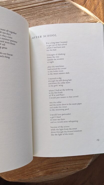 Poem called After School - The Rain in the Trees by W.S. Merwin - Stated First Edition Signed by Author