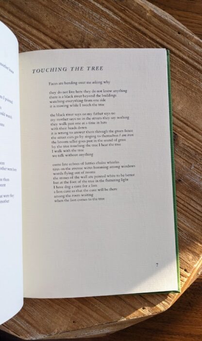 Poem called Touching the Tree - The Rain in the Trees by W.S. Merwin - Stated First Edition Signed by Author