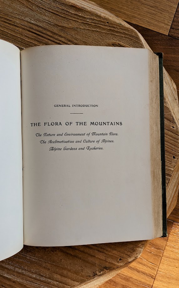 The Flora of the Mountains - 1911 Alpine Flora by Correvon & Robert — 180 Colour Plates, Scarce Botanical Work