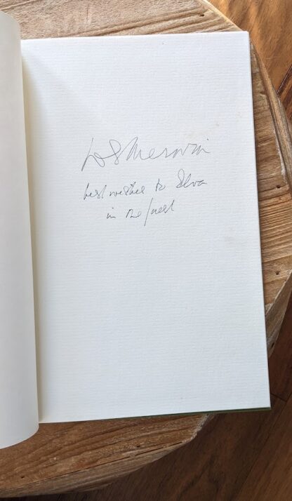 The Rain in the Trees by W.S. Merwin - Stated First Edition Signed by Author - Signature up close