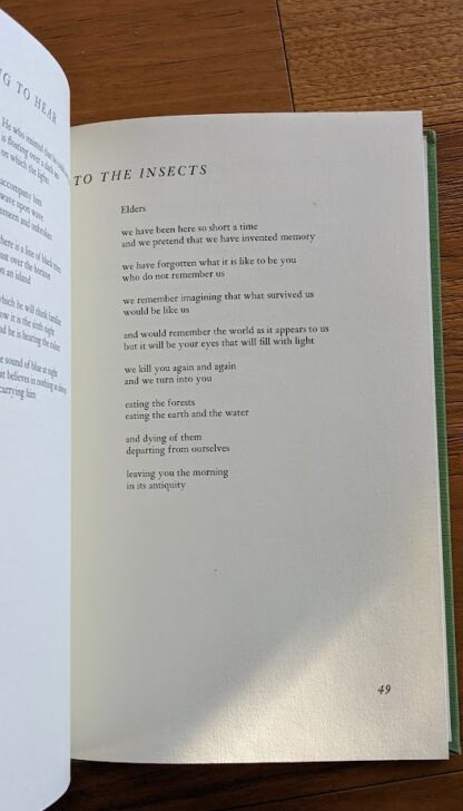 To the Insects - The Rain in the Trees by W.S. Merwin - Stated First Edition Signed by Author