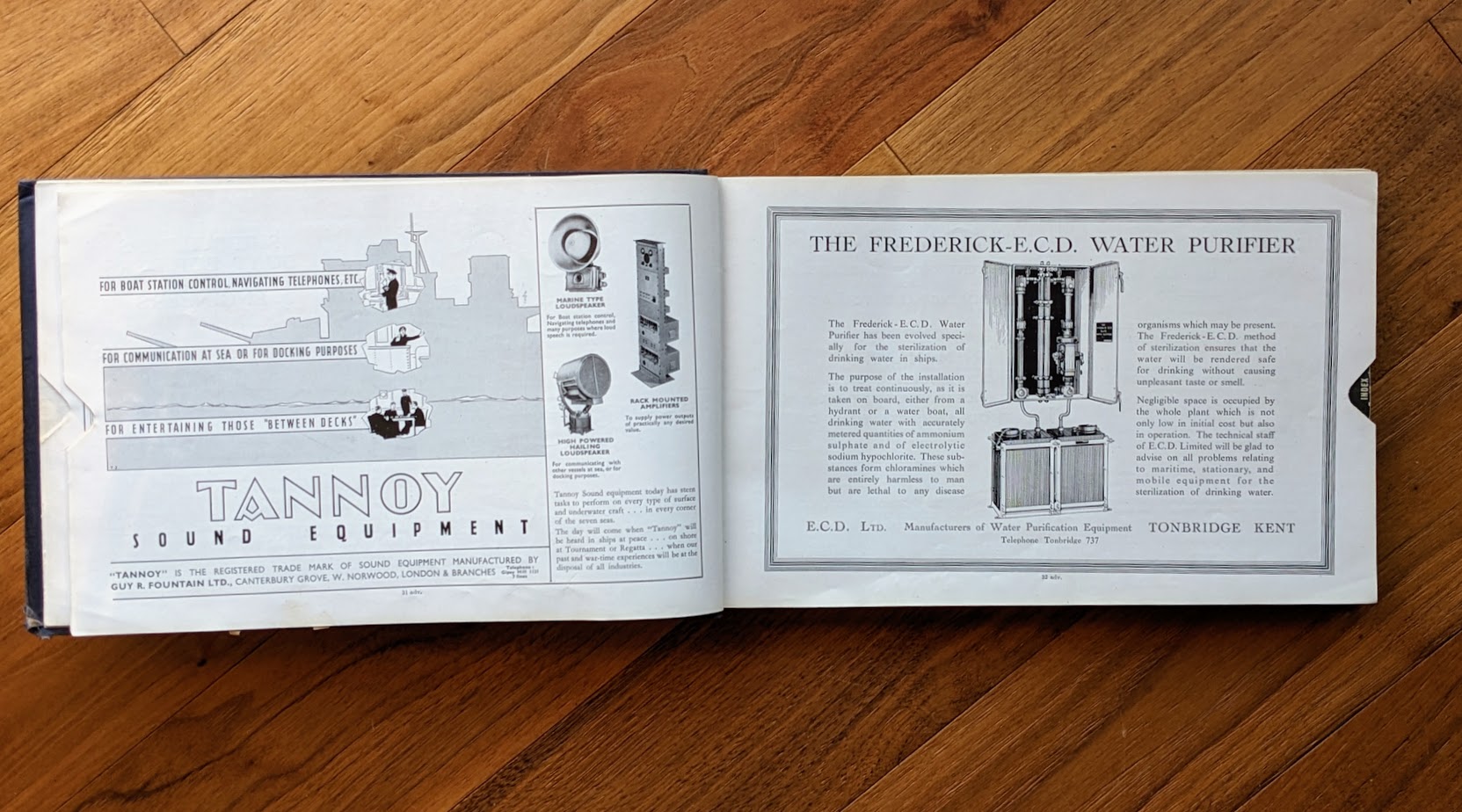 adverts inside - 1942 Jane's Fighting Ships — Wartime UK Edition