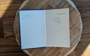 front pastedown and endpaper - 1925 First Edition – The Story of the Women’s Institute Movement by J.W. Robertson