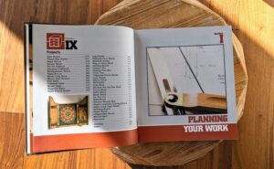 page 5 of 5 of the Content pages and Section 1 page - 1982 Working with Wood - Stated First Edition Woodworking Textbook by Gilbert R. Hutchings