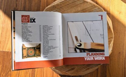 page 5 of 5 of the Content pages and Section 1 page - 1982 Working with Wood - Stated First Edition Woodworking Textbook by Gilbert R. Hutchings