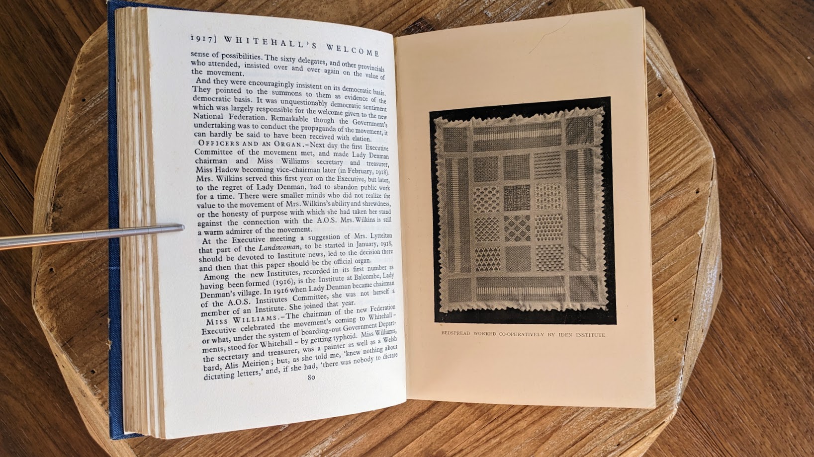 pages inside - 1925 First Edition – The Story of the Women’s Institute Movement by J.W. Robertson