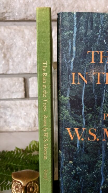 upper spine view - The Rain in the Trees by W.S. Merwin - Stated First Edition Signed by Author