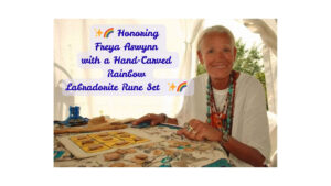 Honoring Freya Aswynn with a Hand-Carved Rainbow Labradorite Rune Set - Ash Tree Books and Runes