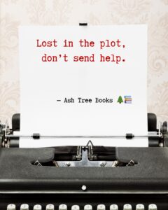 Lost in the plot - Ash Tree Books poster design