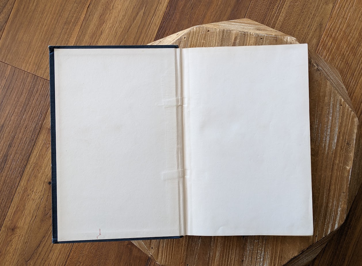 front pastedown and endpaper - 1928 Birds of Western Canada – P.A. Taverner - Second Edition