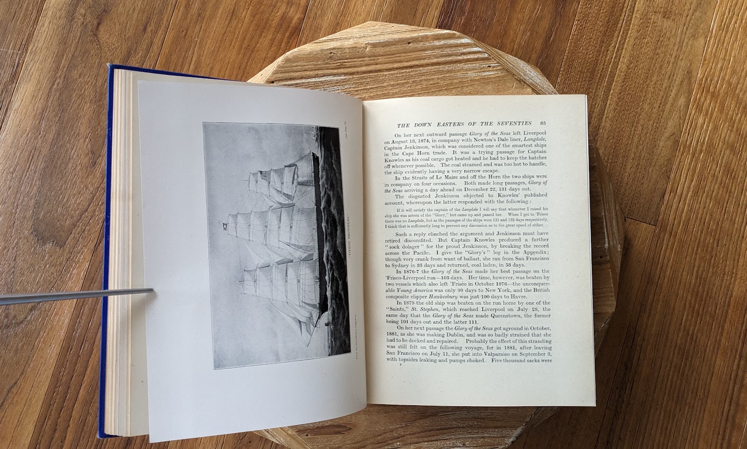 1953 The Down Easters by Basil Lubbock – American Deep-Water Sailing Ships 1869–1929 - pages inside