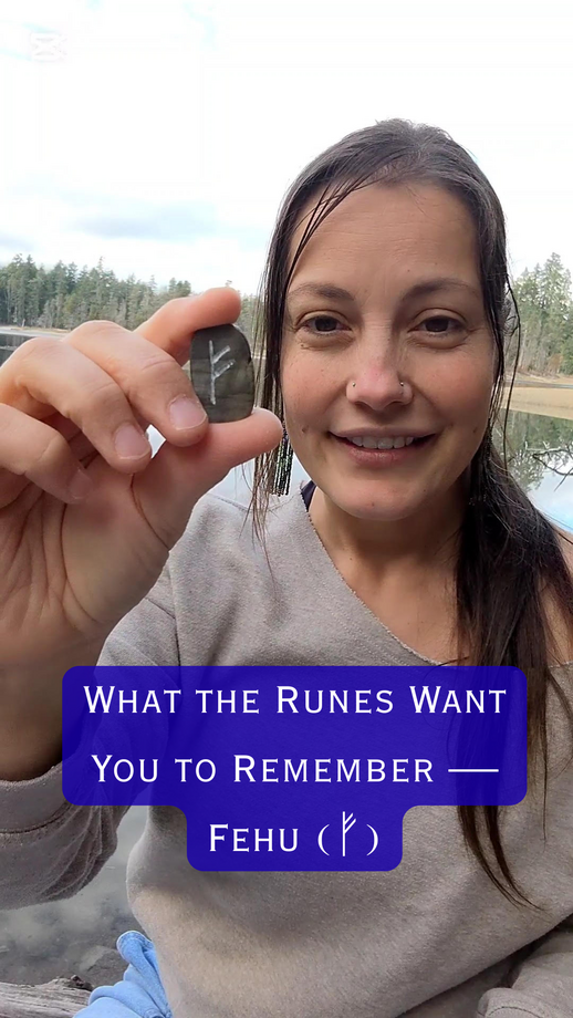 A message from the rune Fehu — filmed at Spider Lake in British Columbia