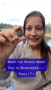 A message from the rune Fehu — filmed at Spider Lake in British Columbia