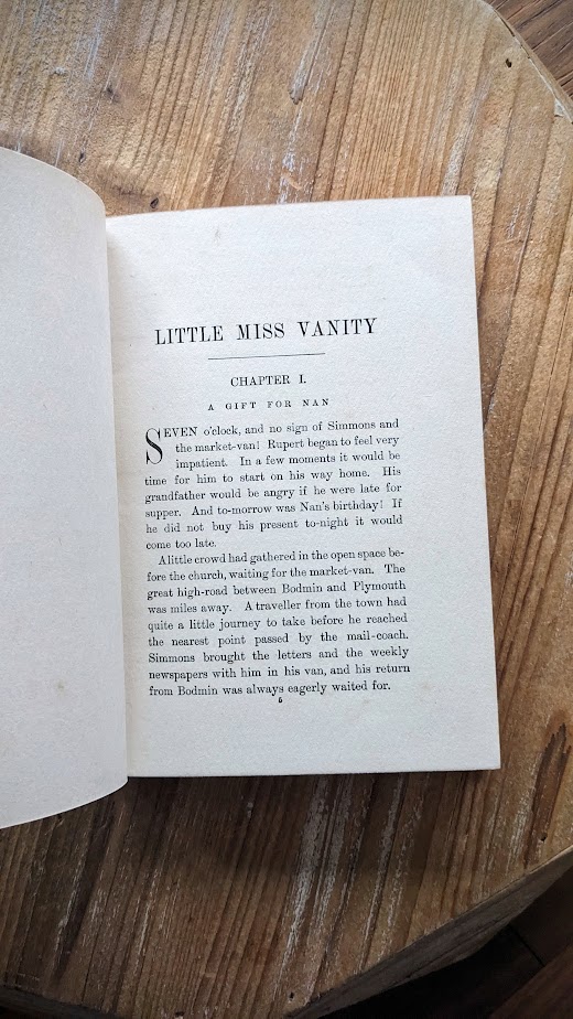 Chapter 1 - Little Miss Vanity by Mrs. Henry Clarke – Undated – Rare Copy - Blackie and Son Limited